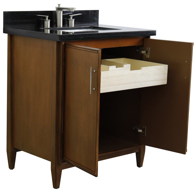 Ensemble de meuble-lavabo simple 31 po, Noir galaxie