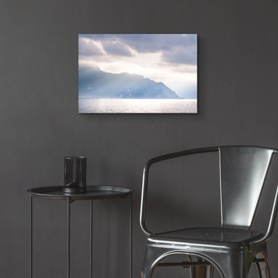  «Sun Breaking Through Island» par Life BeautifuLEE, art mural en verre acrylique, 24 po x 16 po