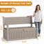 Banc de rangement extérieur imperméable et verrouillable-133421069