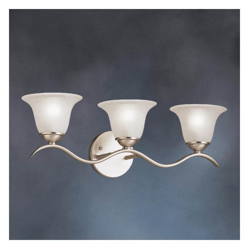 Cayman 3 - Light Dimmable Bath Bar, Brushed Nickel