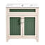 Ensemble de meuble-lavabo avec lavabo en céramique 30 po