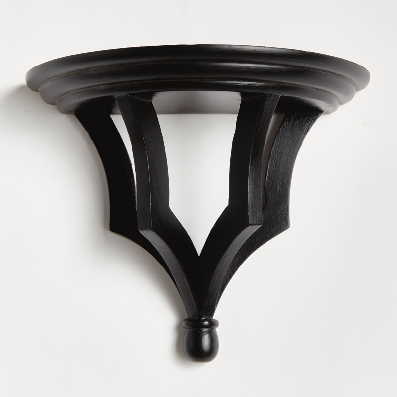 BENNETT WALL BRACKET SMALL, 7.75" H x 9.5" W x 4.75" D, Black