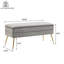 Banc de rangement à couvercle rabattable rembourré-1852345177