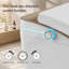 Toilette intelligente avec ouverture automatique du couvercle et rinçage du capteur de pied