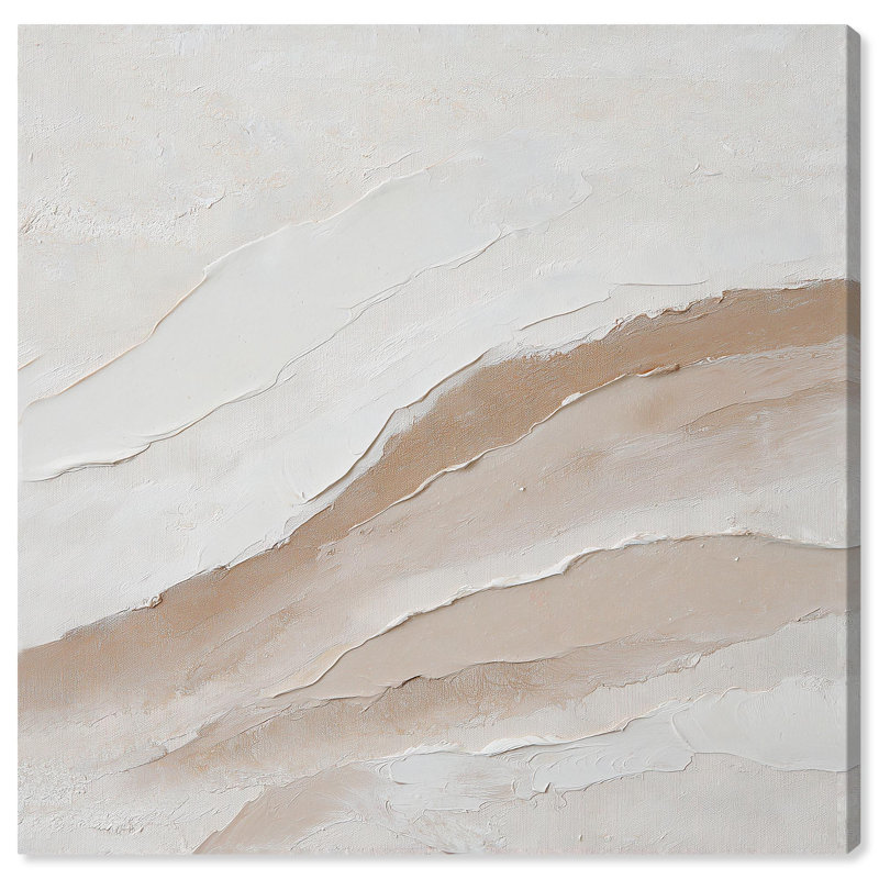 «Grounded Essence», toile minimaliste abstraite par Art Remedy, H 16 po x l 16 po x P 1,5 po, Toile tendue