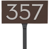 Floating 1-Line Lawn Address Sign