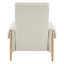 Fauteuil inclinable rembourré Michelle avec pieds en bois massif et accoudoirs rembourrés Michelle-123845503