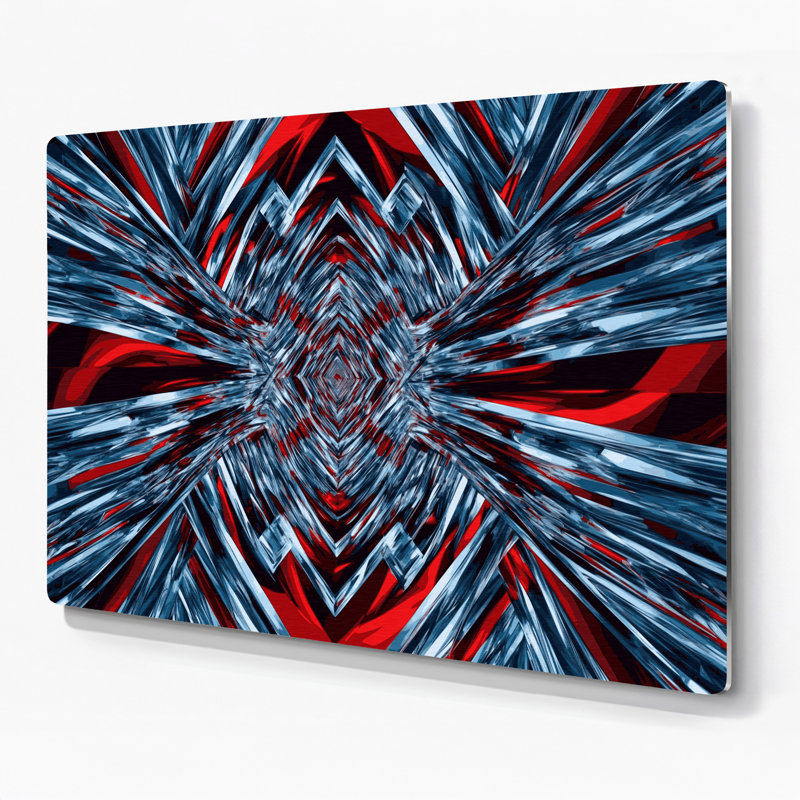 Op Art 58 Purple Metal Wall Art