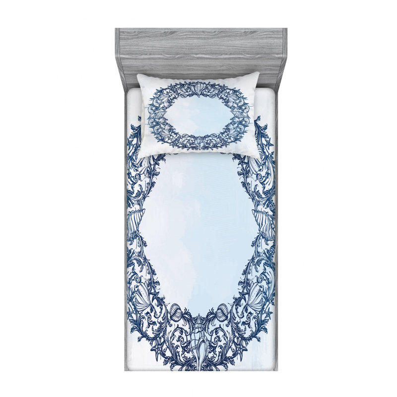 Microfiber Sheet Set, Twin Sheet Set with Fitted Sheet