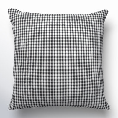 Henriette Plaid Cotton Reversible Throw Pillow
