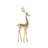 Modern Metallic Deer Figurine (Set of 4)