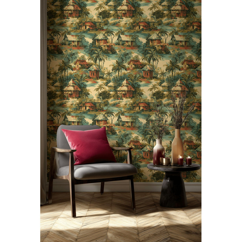 Papier peint palmier tropical