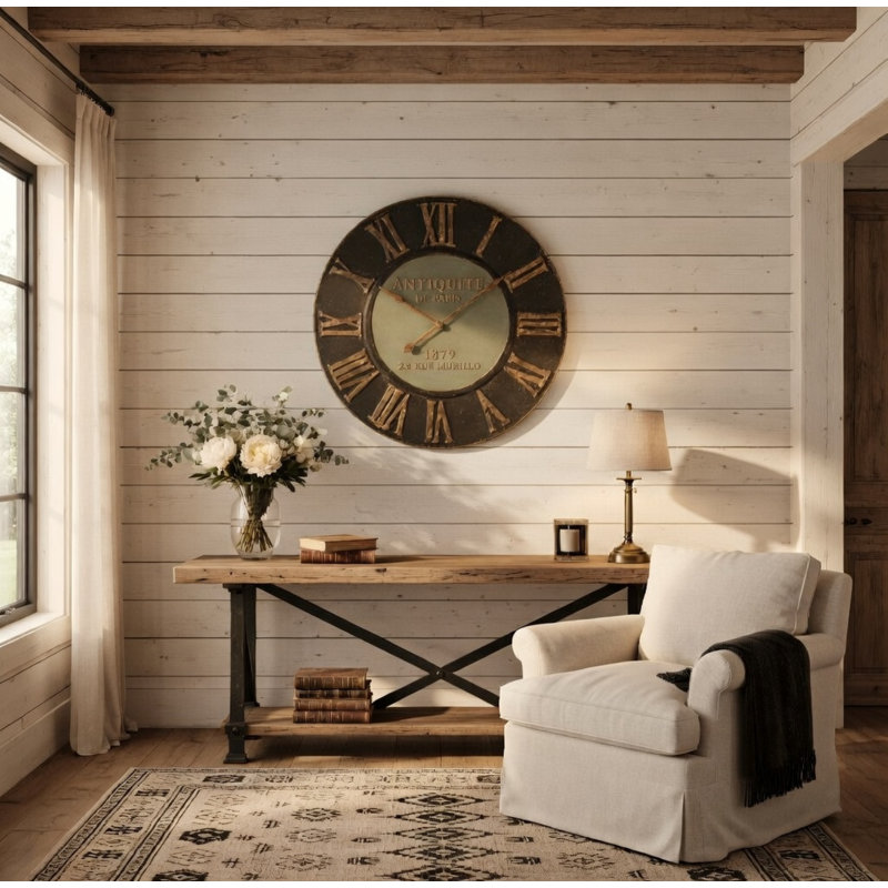 Truby Metal Analog Wall Clock