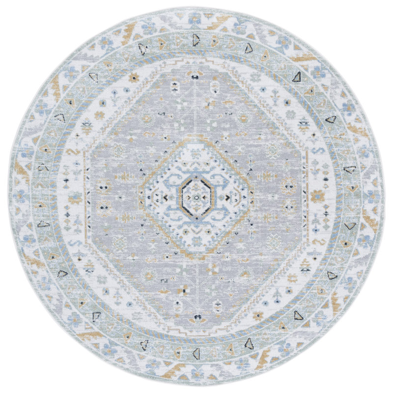Bayside 118 Performance Oriental Rug, Round 6'7"