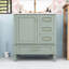 Ensemble de meuble-lavabo 30 po avec lavabo en céramique, armoire de rangement et 3 tiroirs-1815549458