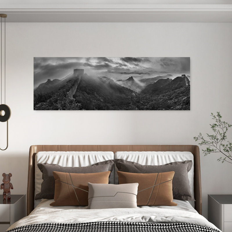 Great Wall Mountain Fog by Yan Zhang - Wrapped Canvas Panoramic Print, 50.8 cm H x 152.4 cm W