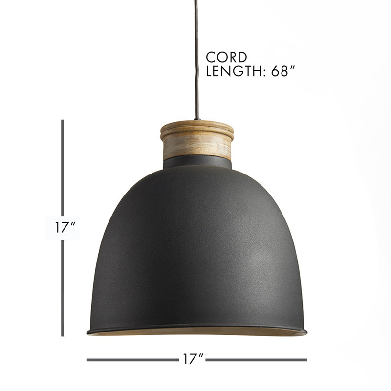 1-Light Inverted Pendant