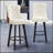 Button Tufted Bar Stools