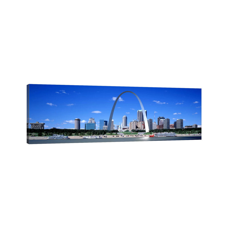 Skyline, St Louis, MO, USA - Wrapped Canvas Panoramic Print, 121.92 cm H x 40.64 cm W x 3.175 cm D