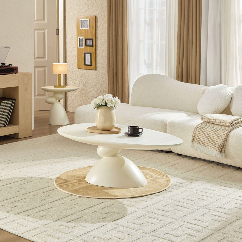 Table basse Minimalist, Milk White
