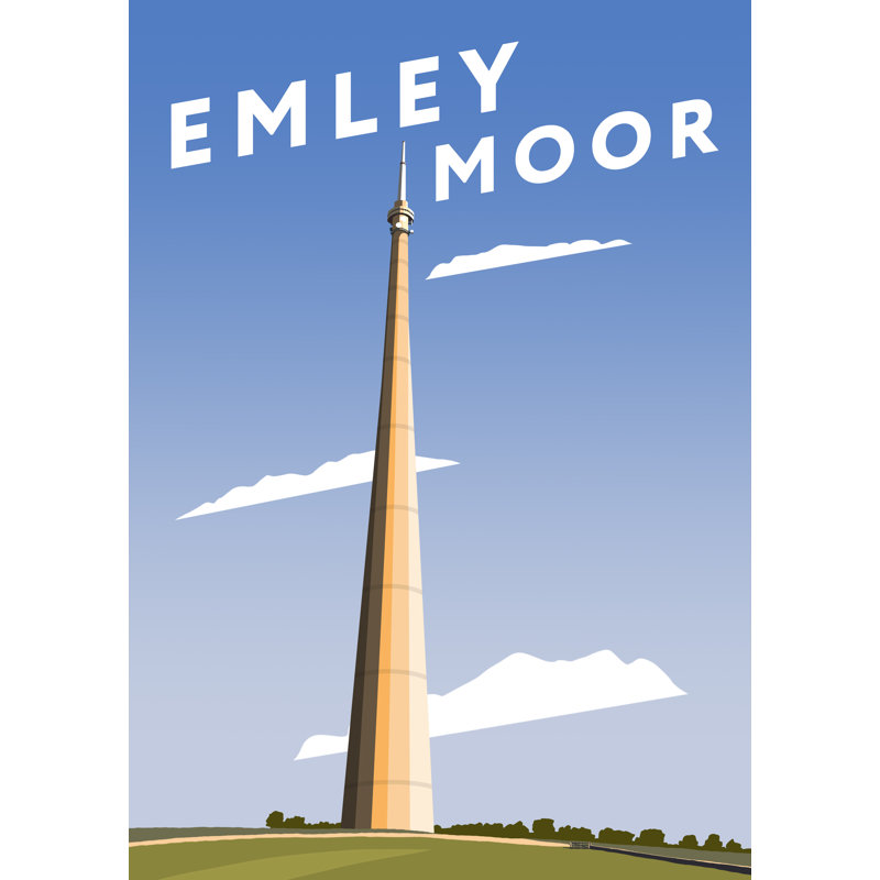Emley Moor 3 by Richard O'Neil - Print, No Frame, 50 cm H x 40 cm W x 1 cm D