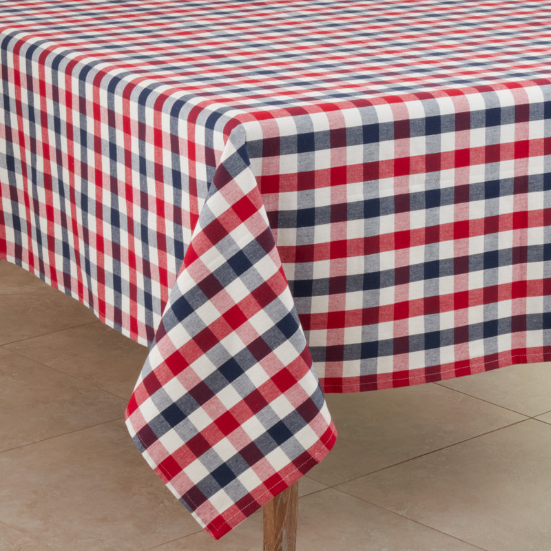 Ohatchee Plaid 100% Cotton Square Tablecloth