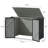 6 ft. W X 3 ft. D Galvanized Steel Horizontal Garage Shed