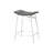 Barstool, Counter Height, Set Of 2, Kitchen, Grey Fabric, White Metal, Contemporary, Modern-1521733022-1521733027