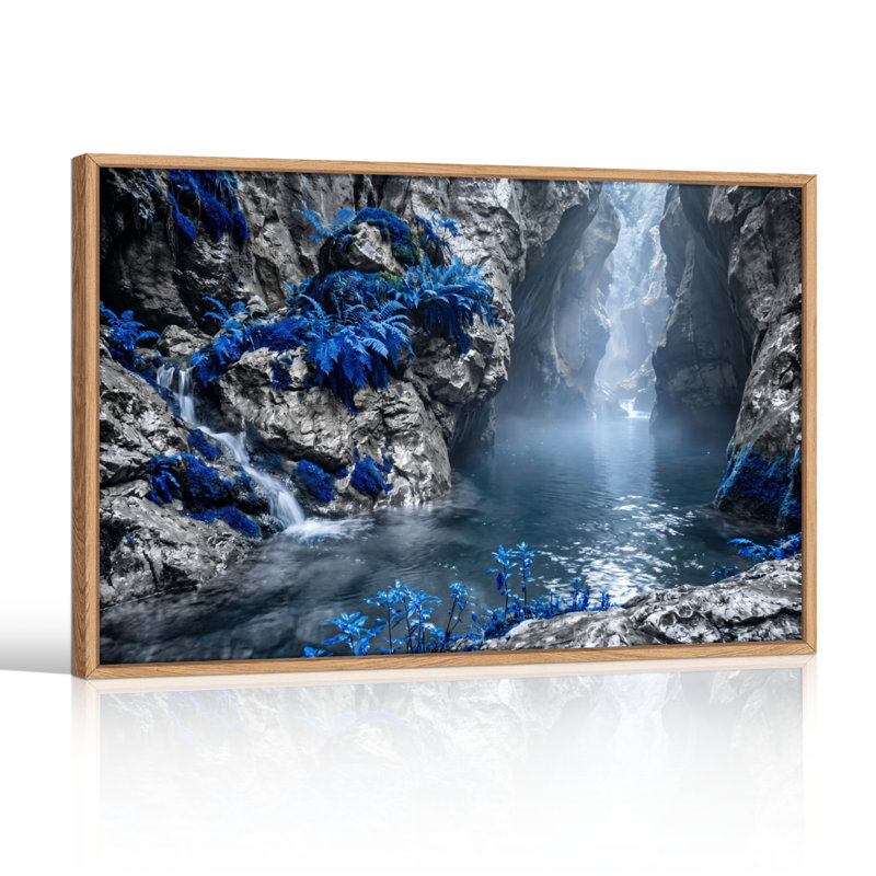 «Blue Canyon», reproduction d'art sur toile, ensemble de 1, Naturel, H 18 po x l 24 po
