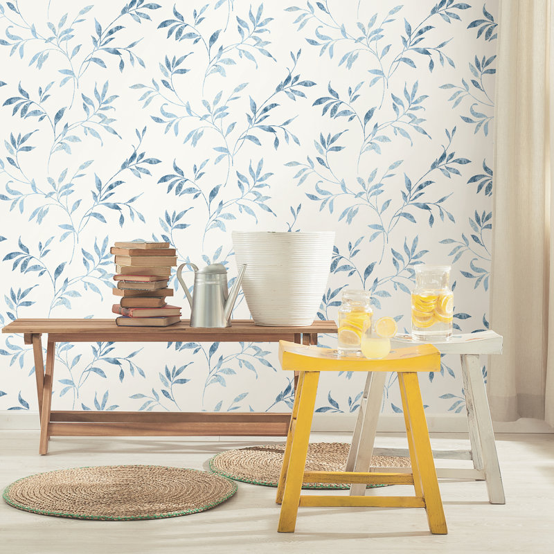 Rouleau de fleurs Rita, Bleu pâle
