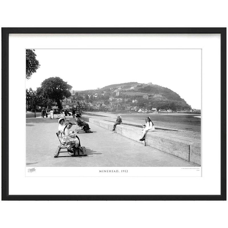 Minehead, 1912 - Single Picture Frame Print, 40cm H x 50cm W x 2.3cm D