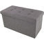 Repose-pieds de rangement pliant avec bac amovible Lavish Home-1409637067