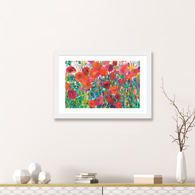 " Vivid Poppy Collage III " by Tara Funk Grim