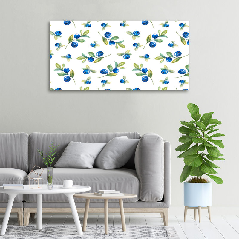 Blueberries - Wrapped Canvas Print