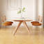 Plateau de table rectangulaire en bois fritté blanc avec table en bois massif pour la salle à manger / cuisine-71621413