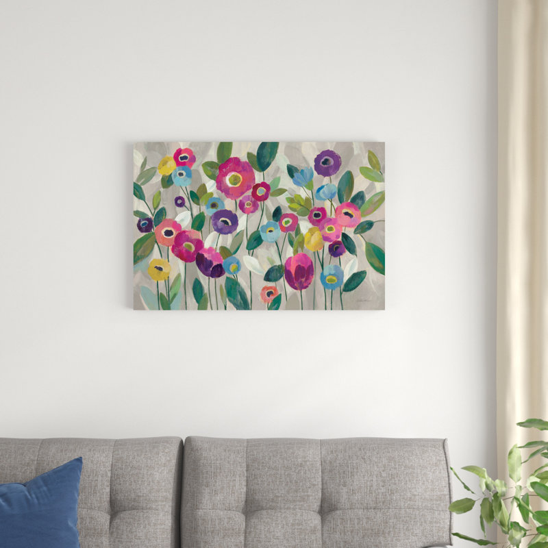 Conte de fées fleurs - rose, H 20 po x l 30 po x P 1,25 po