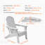 Ensemble de 2 chaises Adirondack pliantes toutes saisons, durables et confortables pour l'extérieur, blanc