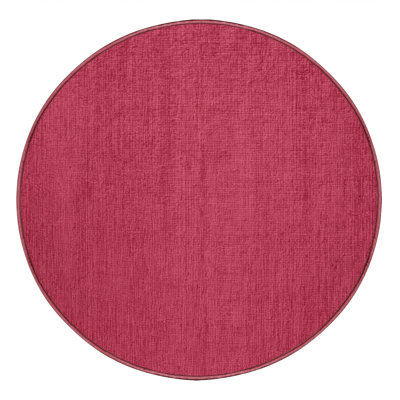 Machine Washable Solid Purple Area Rug