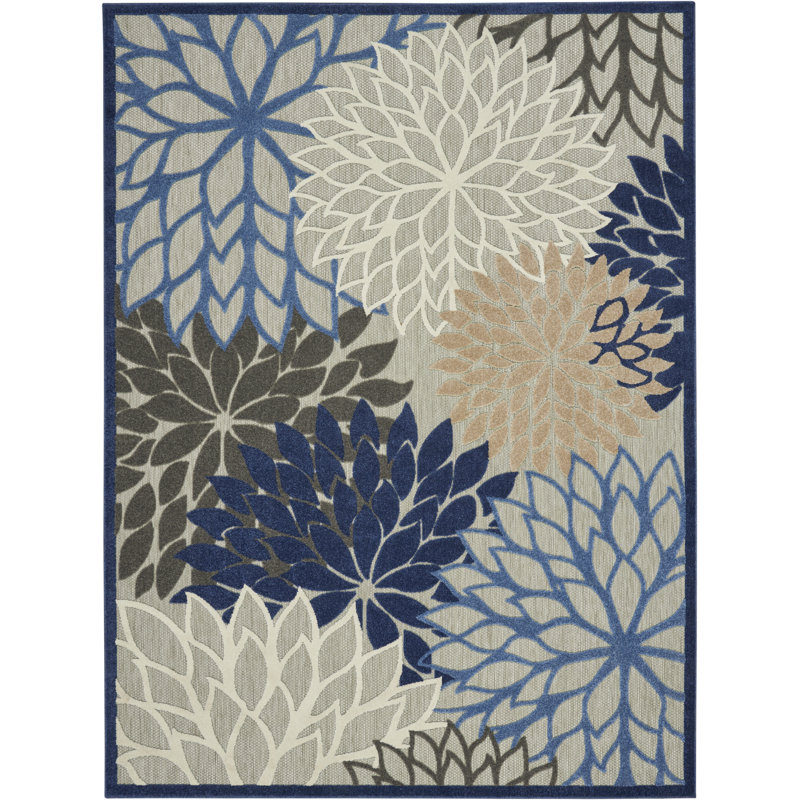 Abela Floral Indoor Rug, Rectangle 7'10" x 10'6"