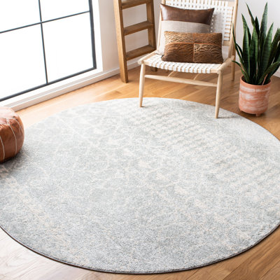 Tapis gris / ivoire Chun Southwestern