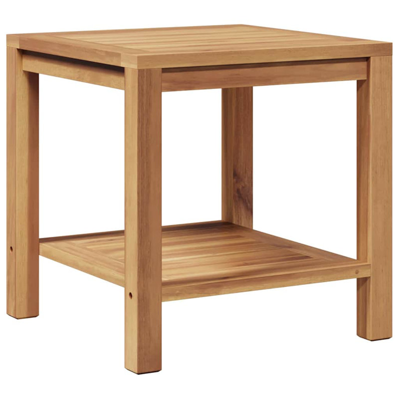 Coffee Table Solid teak wood Living Room Table Modern Furniture Textured, 45cm H x 45cm W x 45cm D
