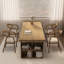 Bureau moderne et simple en bois massif-1125967510