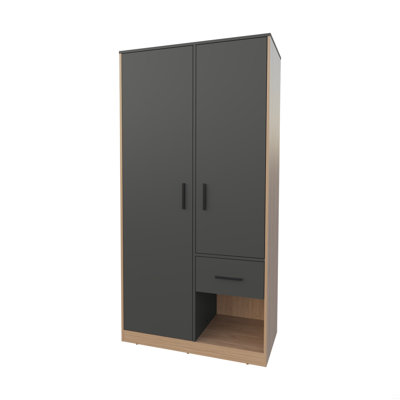 Garde-robe 2 tiroirs 1 porte