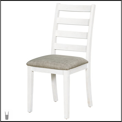 Ensemble de salle à manger 6 pièces avec 4 chaises rembourrées et un banc, design rustique chic pour un décor de maison de campagne moderne