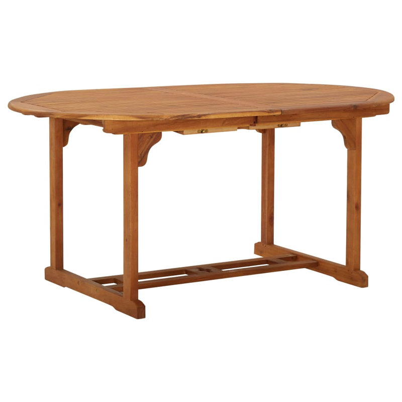 Bryoney 6 - Person Acacia Patio Dining Set with Oval Table