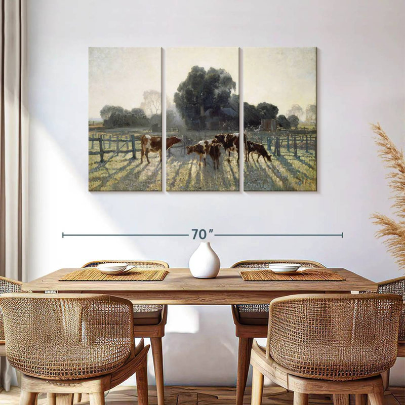 Brampt Pasture Grazing Cows, 36" H x 57" W