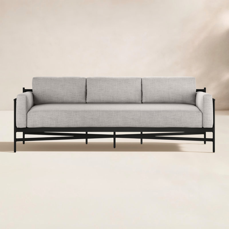 Hearst Outdoor 3 - Seat Patio Sofa, Stone Gray