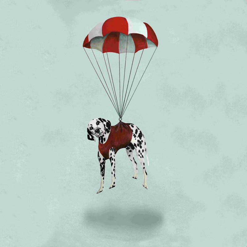 «Flying Dalmatian» par Coco de Paris, impression sur toile tendue, H 12 po x l 12 po