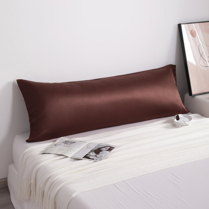 Housse de coussin satiné pour le corps, housse de coussin cachée à fermeture à glissière, refroidissement par glissement - NTBAY