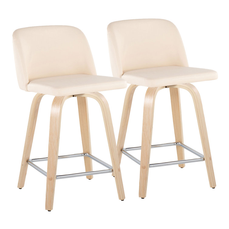Lakyia Swivel Upholstered Counter Stool